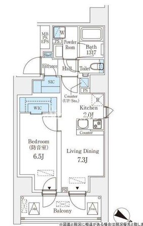 フィシオ飯田橋の物件間取画像